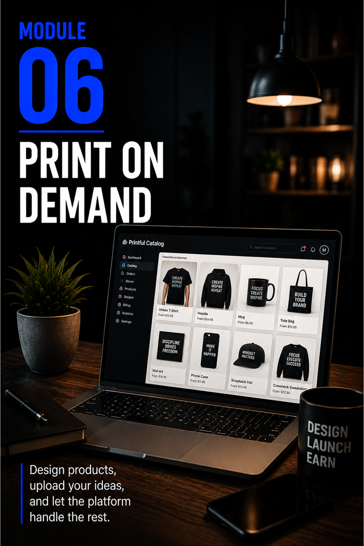 The Creator Come-Up™ — Module 6 Print on Demand — portrait cover by Mindset Media Group
