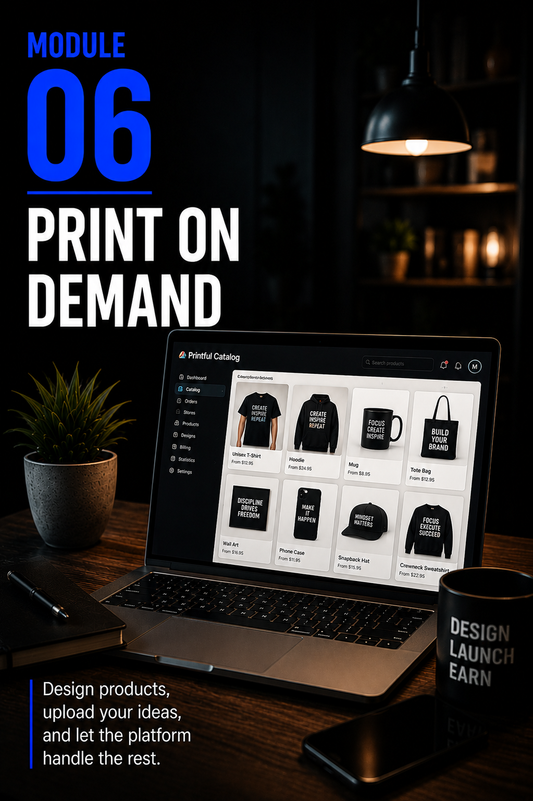 The Creator Come-Up™ — Module 6 Print on Demand — portrait cover by Mindset Media Group