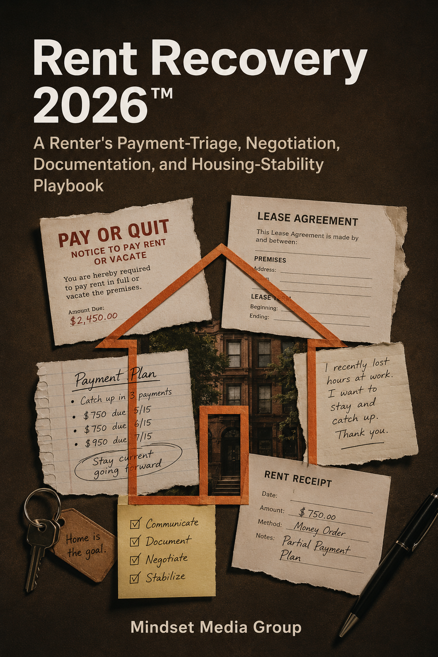 Rent Recovery 2026™ — approved 2:3 portrait cover by Mindset Media Group