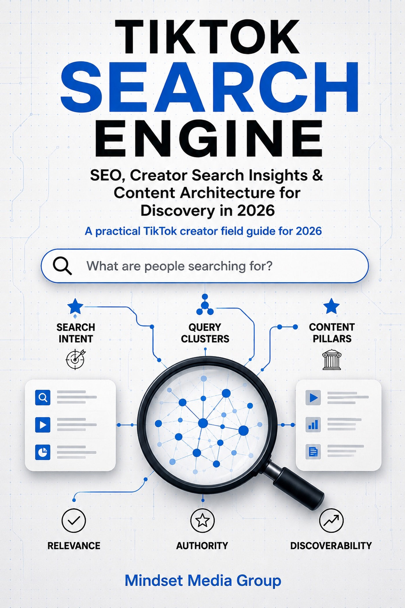 TikTok Search Engine™ cover — TikTok search intent, keyword research and discovery portfolio field manual