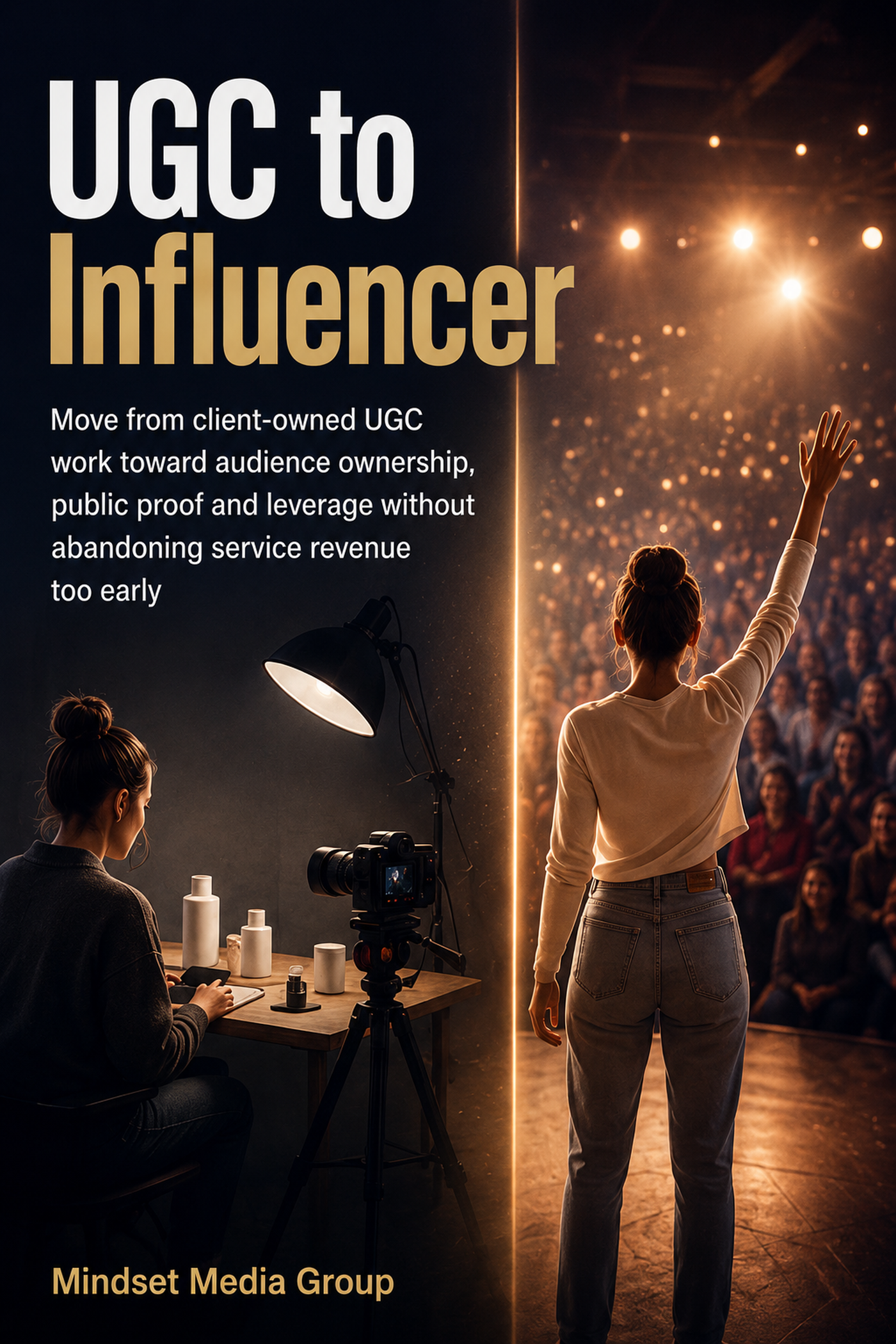 UGC to Influencer™ — approved 2:3 portrait cover by Mindset Media Group