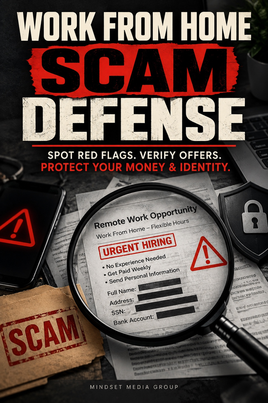 Work From Home Scam Defense digital guide cover