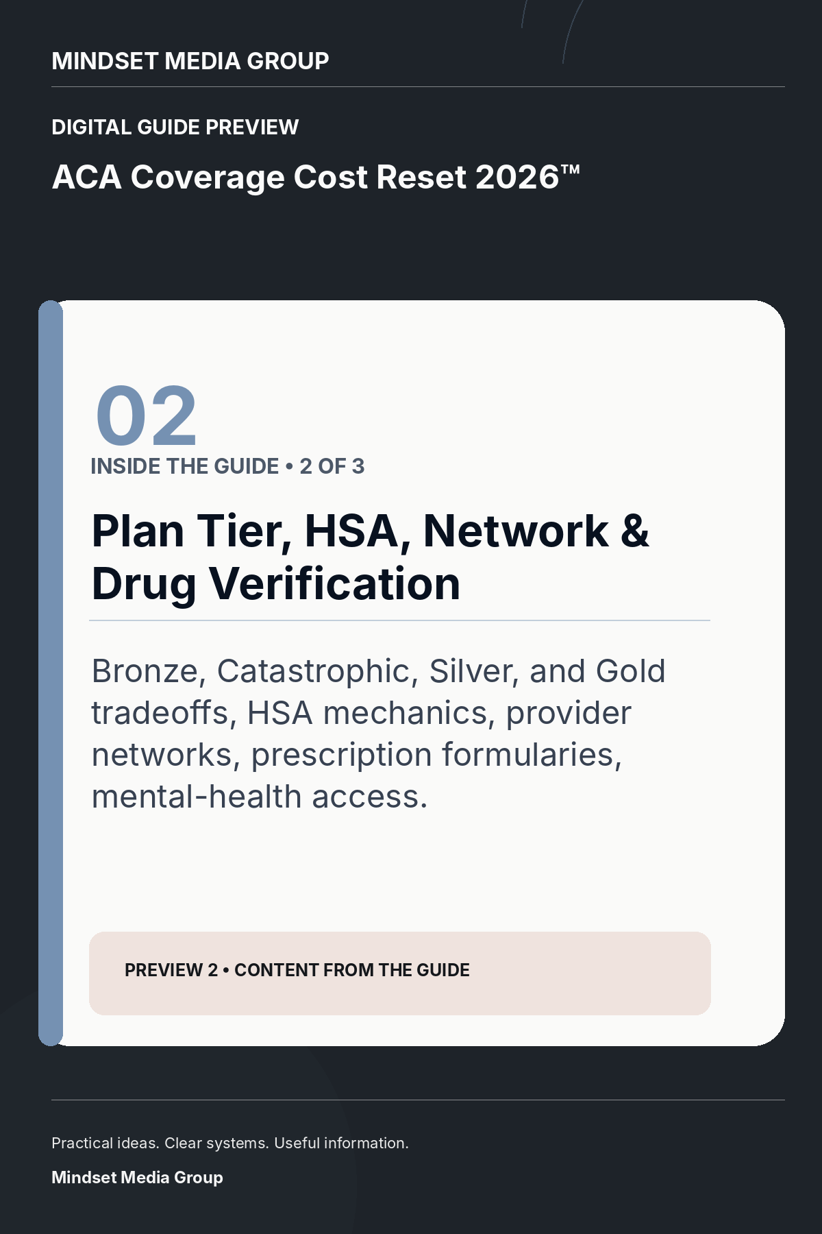 ACA Coverage Cost Reset 2026™ — Preview 02 of 3 — content from the guide