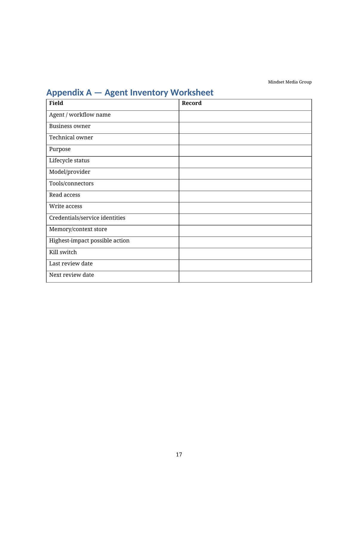 Agentic AI Security & Control System™ — Preview 03 of 3 — content from the guide