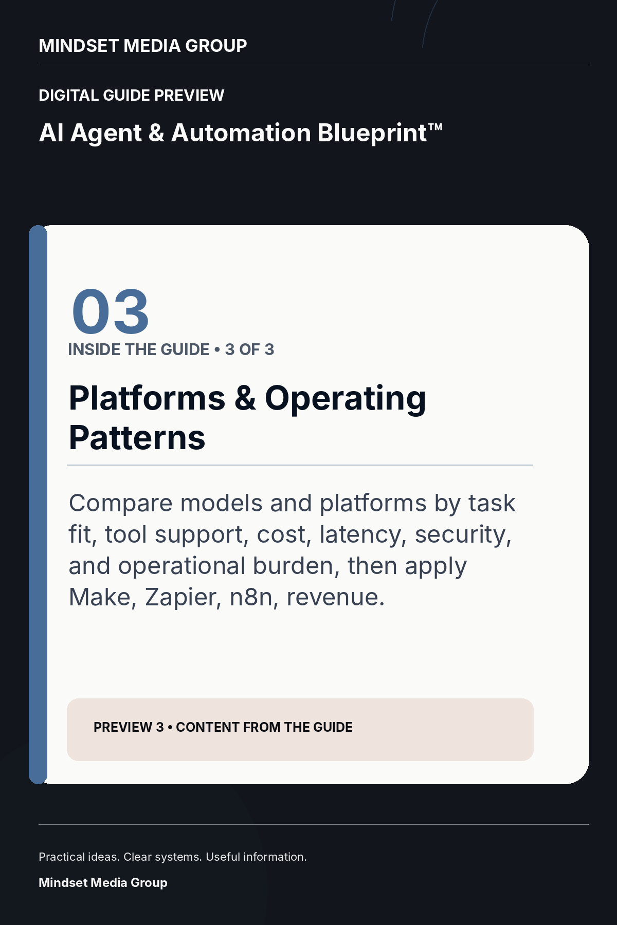 AI Agent & Automation Blueprint™ — Preview 03 of 3 — content from the guide