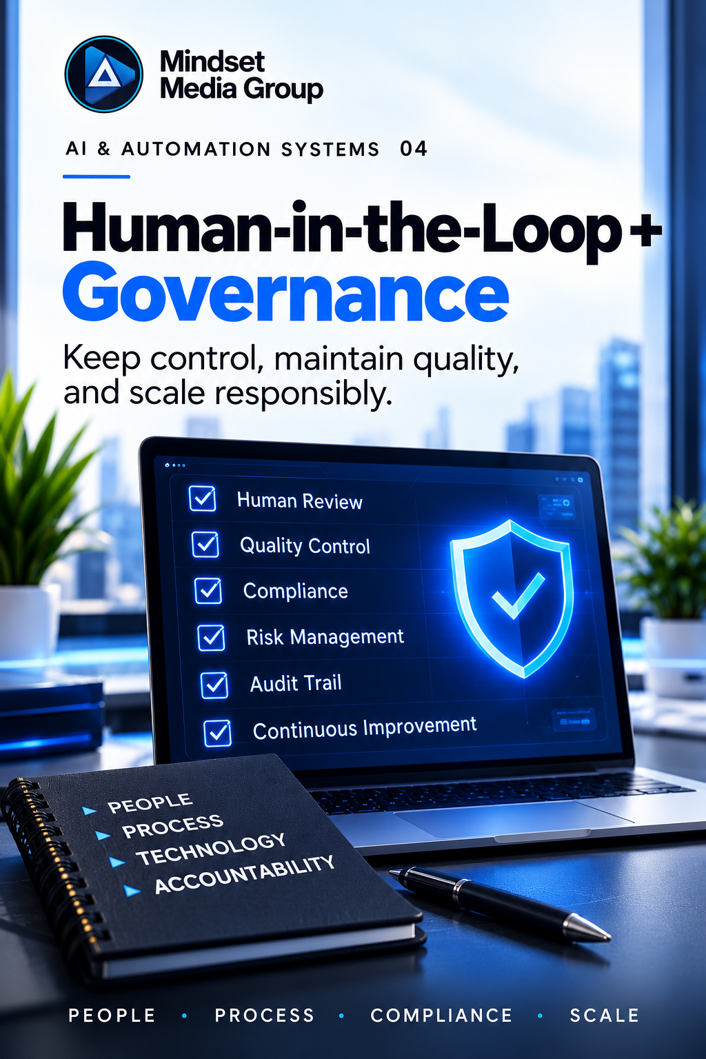 AI & Automation Systems · Human-in-the-Loop + Governance approved showcase artwork