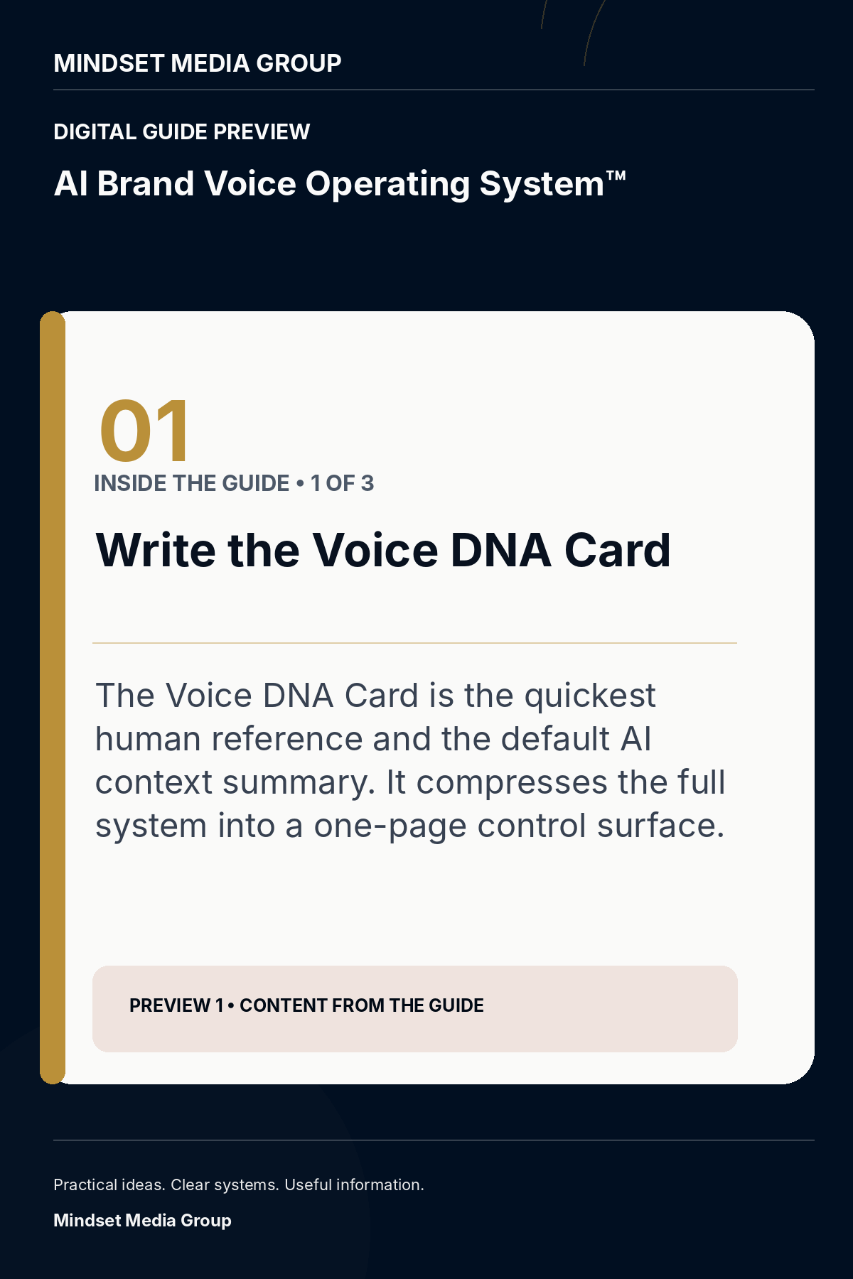 AI Brand Voice Operating System™ — canonical preview 01 of 3