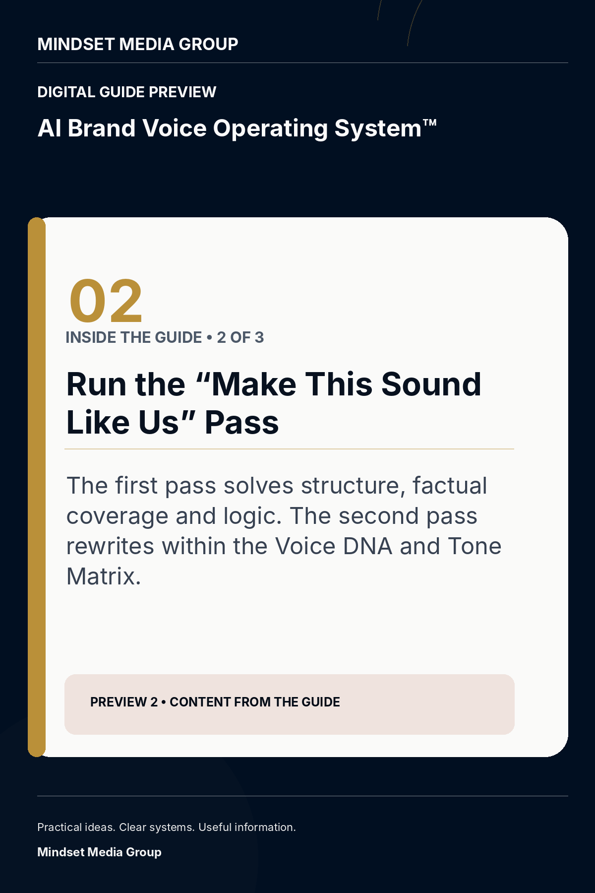 AI Brand Voice Operating System™ — canonical preview 02 of 3