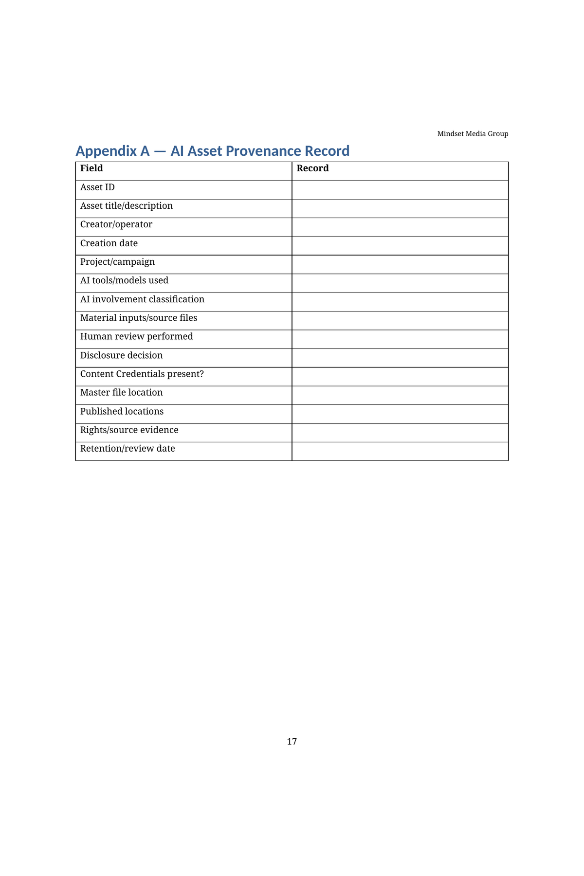 AI Content Transparency & Provenance System™ — Preview 03 of 3 — content from the guide