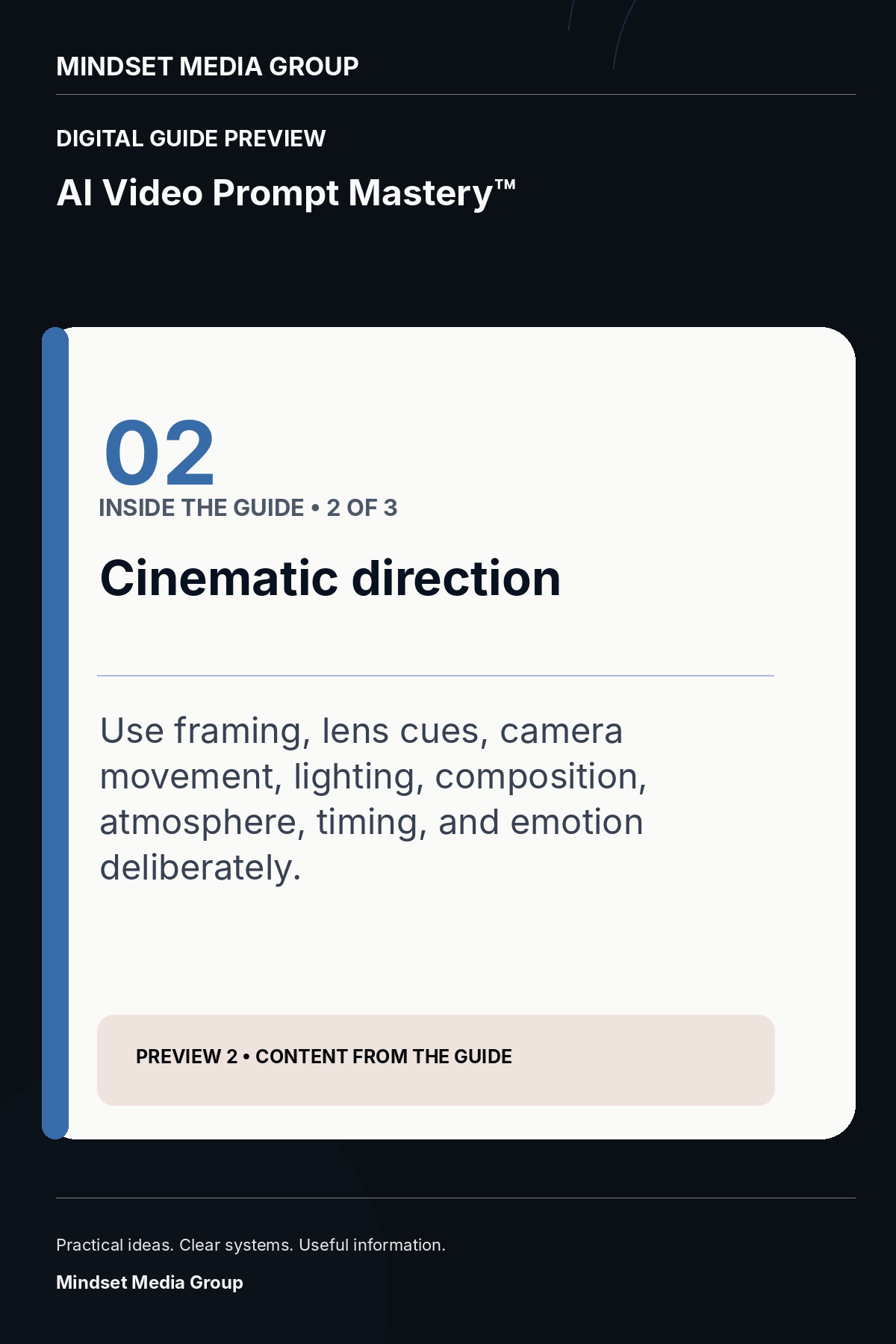 AI Video Prompt Mastery™ — Preview 02 of 3 — content from the guide