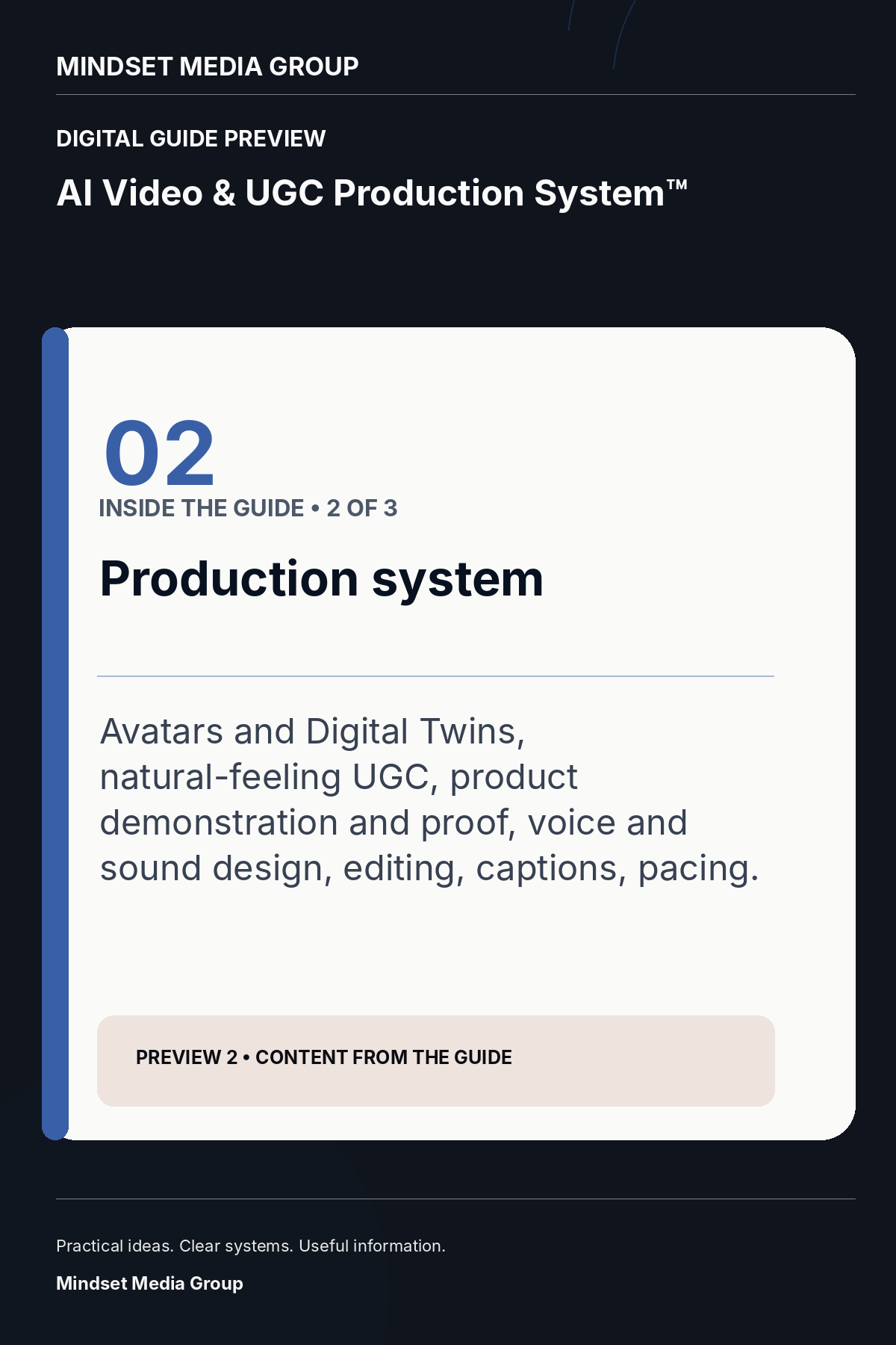 AI Video & UGC Production System™ — Preview 02 of 3 — content from the guide
