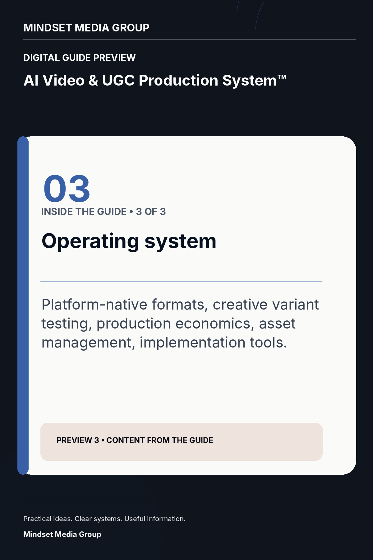 AI Video & UGC Production System™ — Preview 03 of 3 — content from the guide