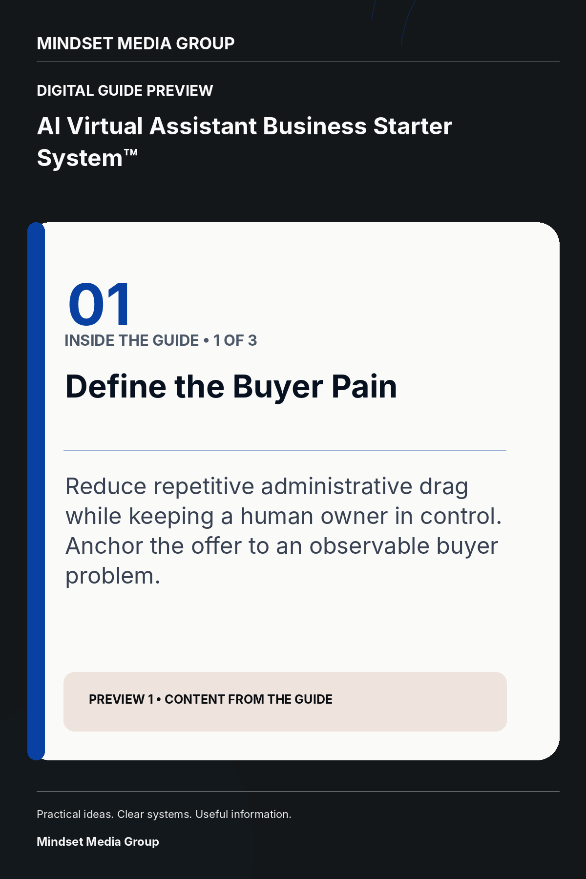 AI Virtual Assistant Business Starter System™ — Preview 01 of 3 — content from the guide