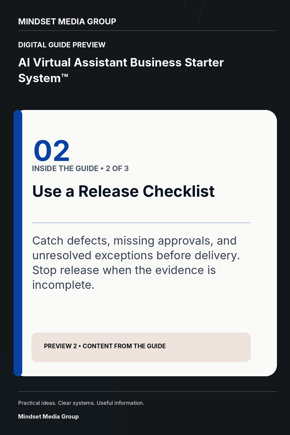 AI Virtual Assistant Business Starter System™ — Preview 02 of 3 — content from the guide