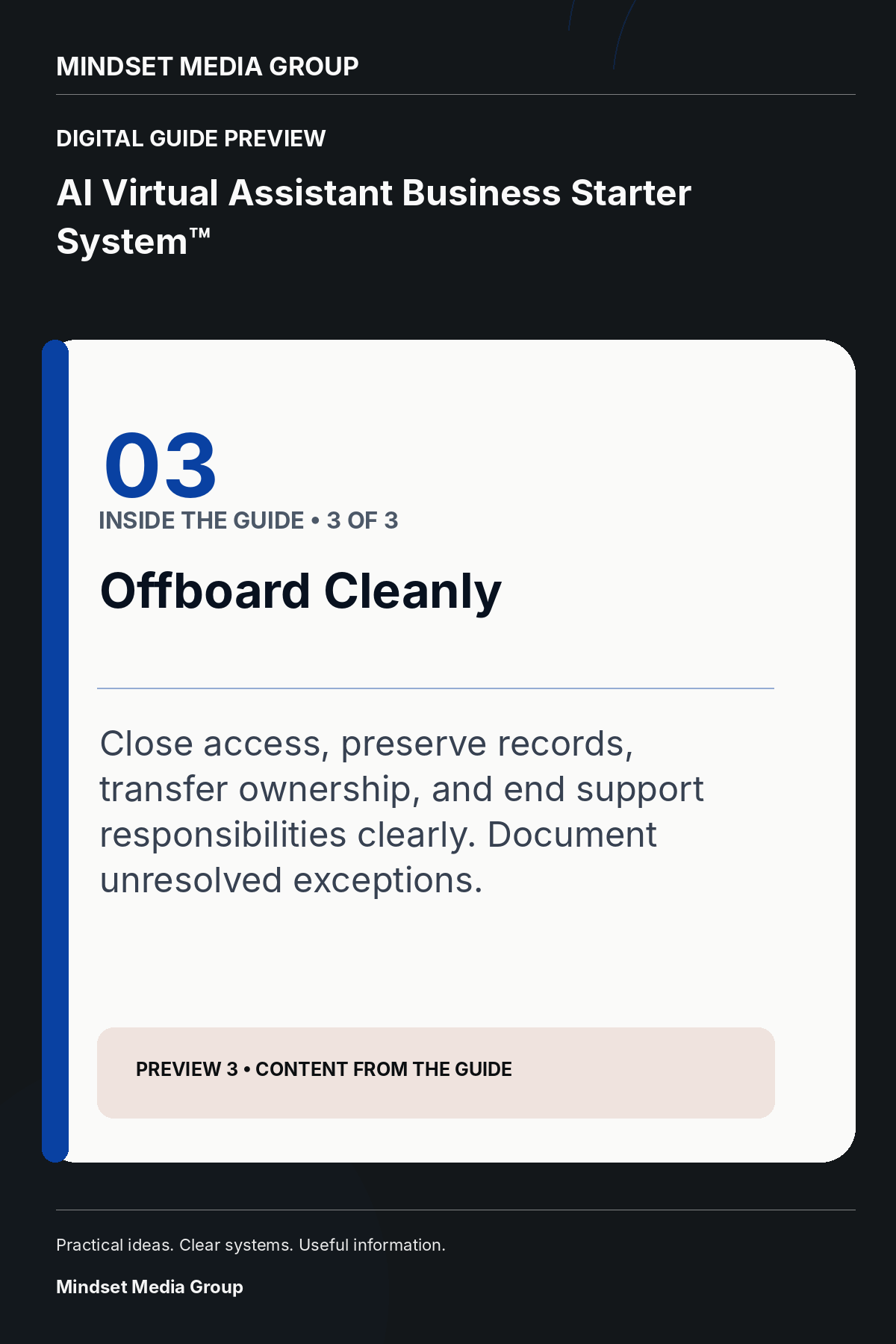 AI Virtual Assistant Business Starter System™ — Preview 03 of 3 — content from the guide