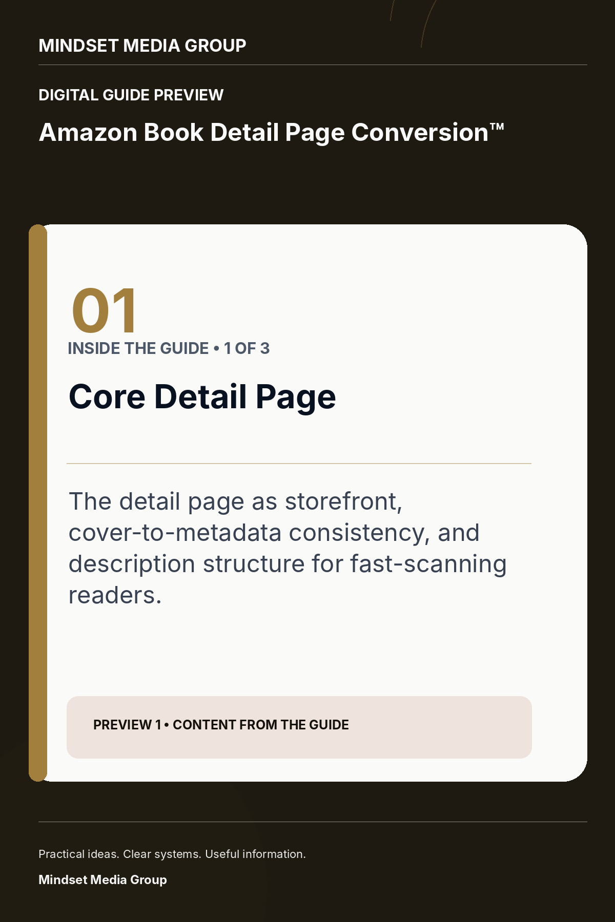 Amazon Book Detail Page Conversion™ — Preview 01 of 3 — content from the guide