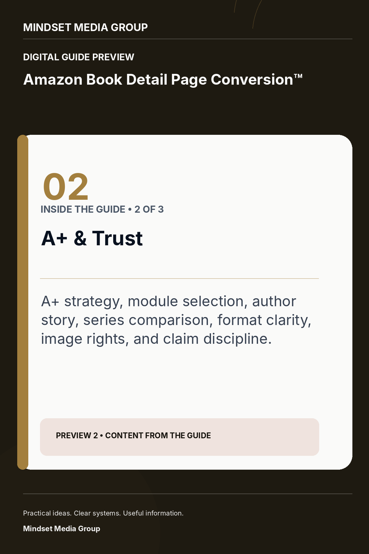Amazon Book Detail Page Conversion™ — Preview 02 of 3 — content from the guide