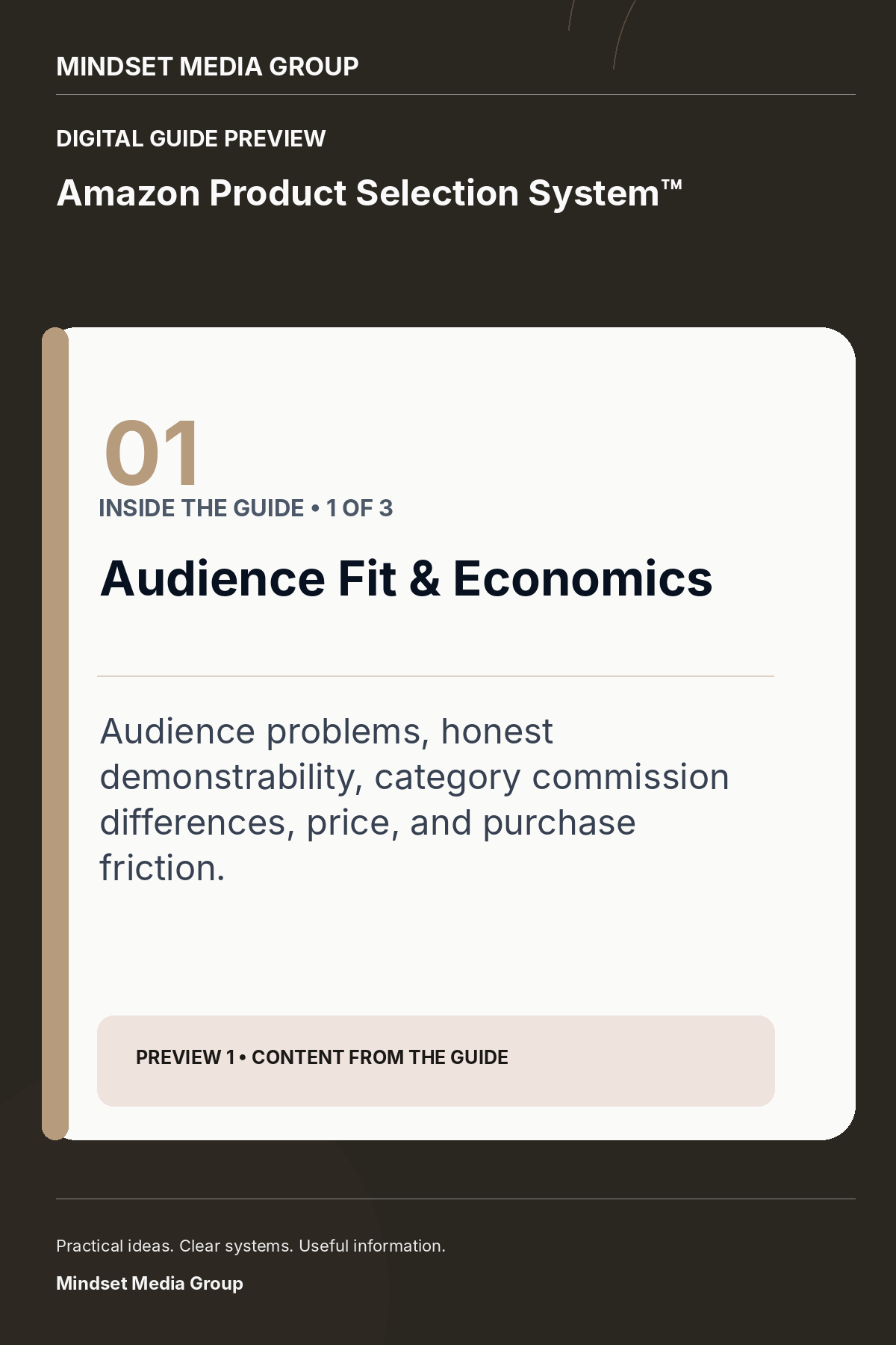 Amazon Product Selection System™ — Preview 01 of 3 — content from the guide