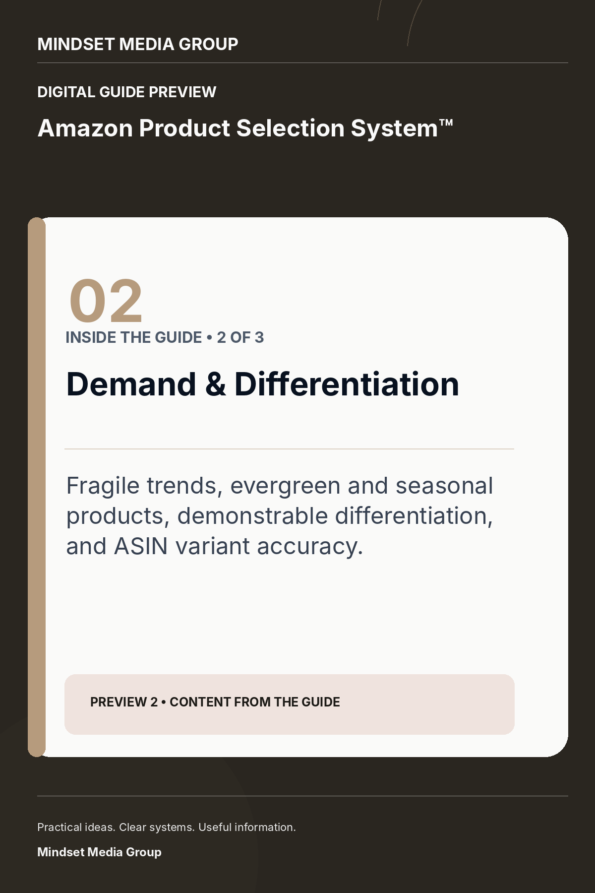 Amazon Product Selection System™ — Preview 02 of 3 — content from the guide