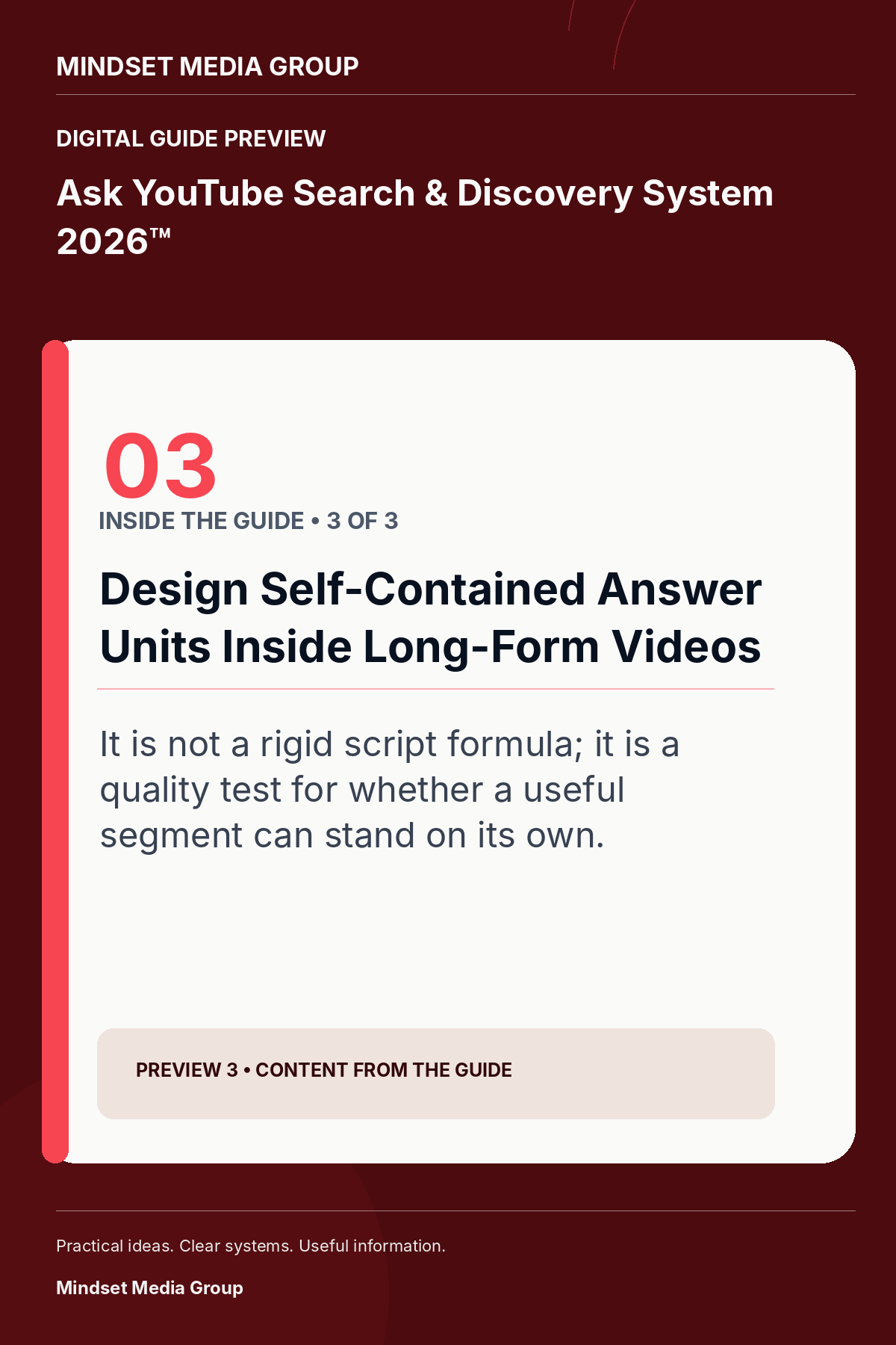 Ask YouTube Search & Discovery System 2026™ — Preview 03 of 3 — content from the guide