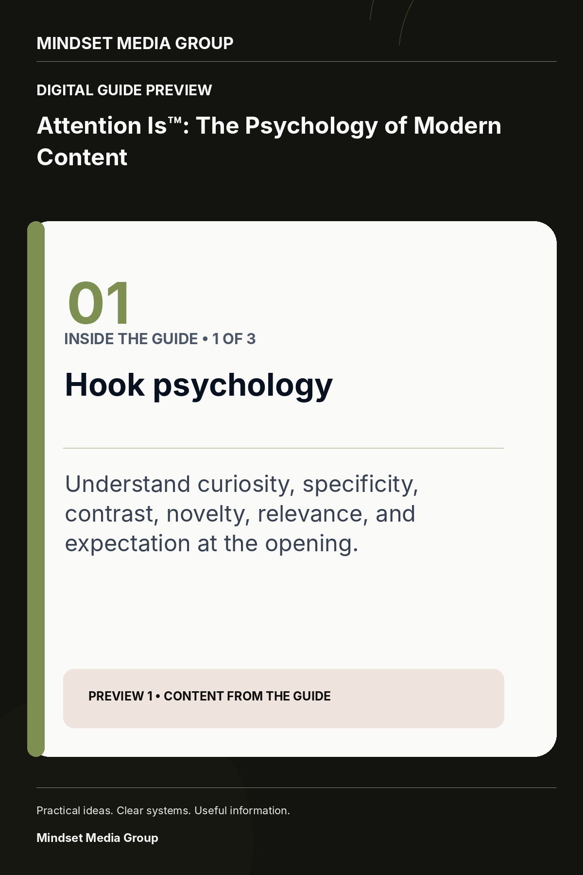 Attention Is™: The Psychology of Modern Content — Preview 01 of 3 — content from the guide