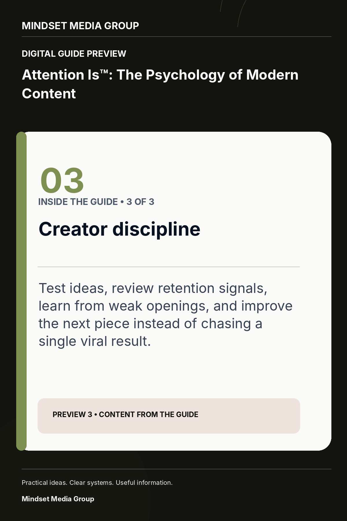 Attention Is™: The Psychology of Modern Content — Preview 03 of 3 — content from the guide