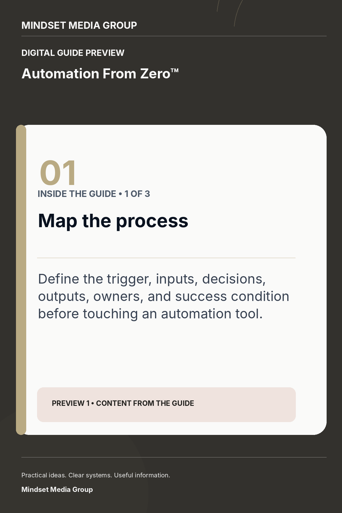 Automation From Zero™ — Preview 01 of 3 — content from the guide
