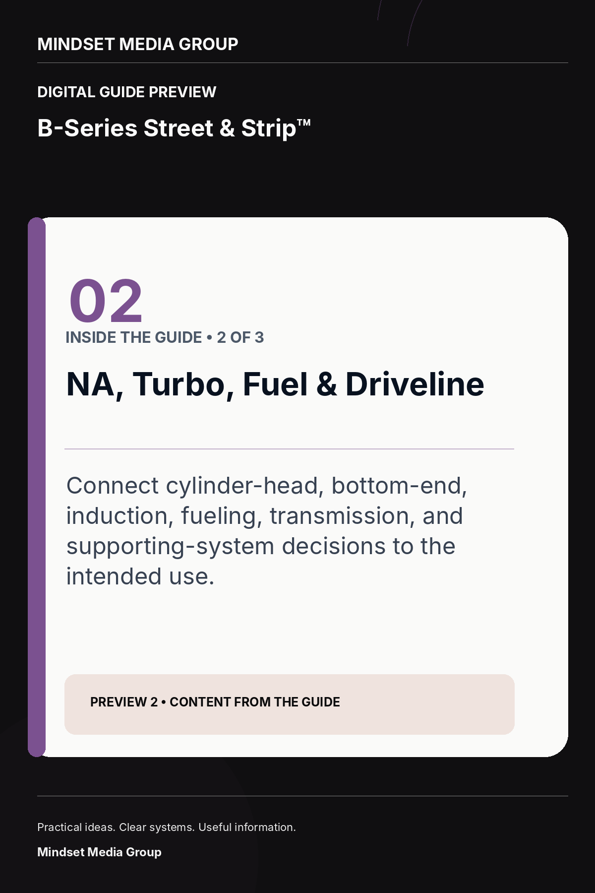 B-Series Street & Strip™ — Preview 02 of 3 — content from the guide