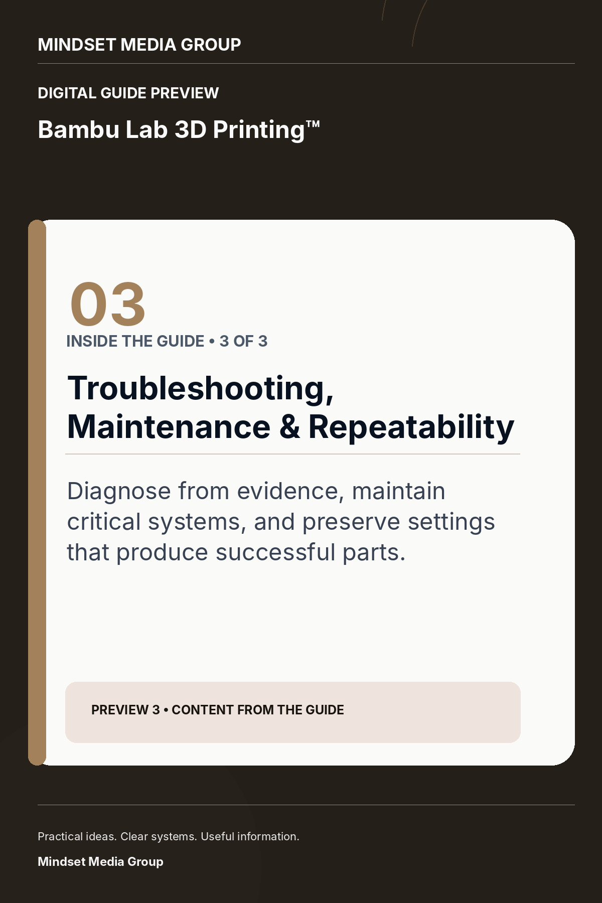 Bambu Lab 3D Printing™ — Preview 03 of 3 — content from the guide