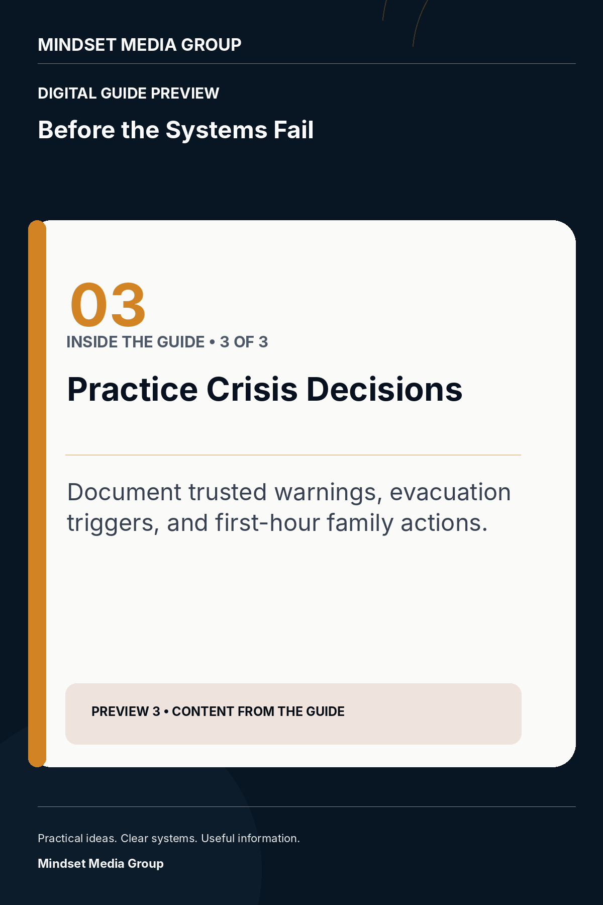 Before the Systems Fail — Preview 03 of 3 — content from the guide