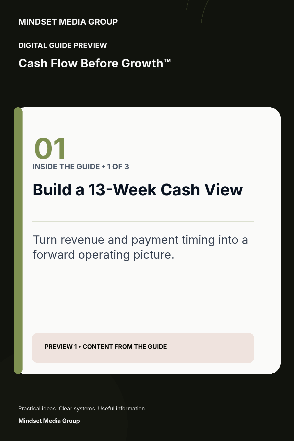 Cash Flow Before Growth™ — Preview 01 of 3 — content from the guide