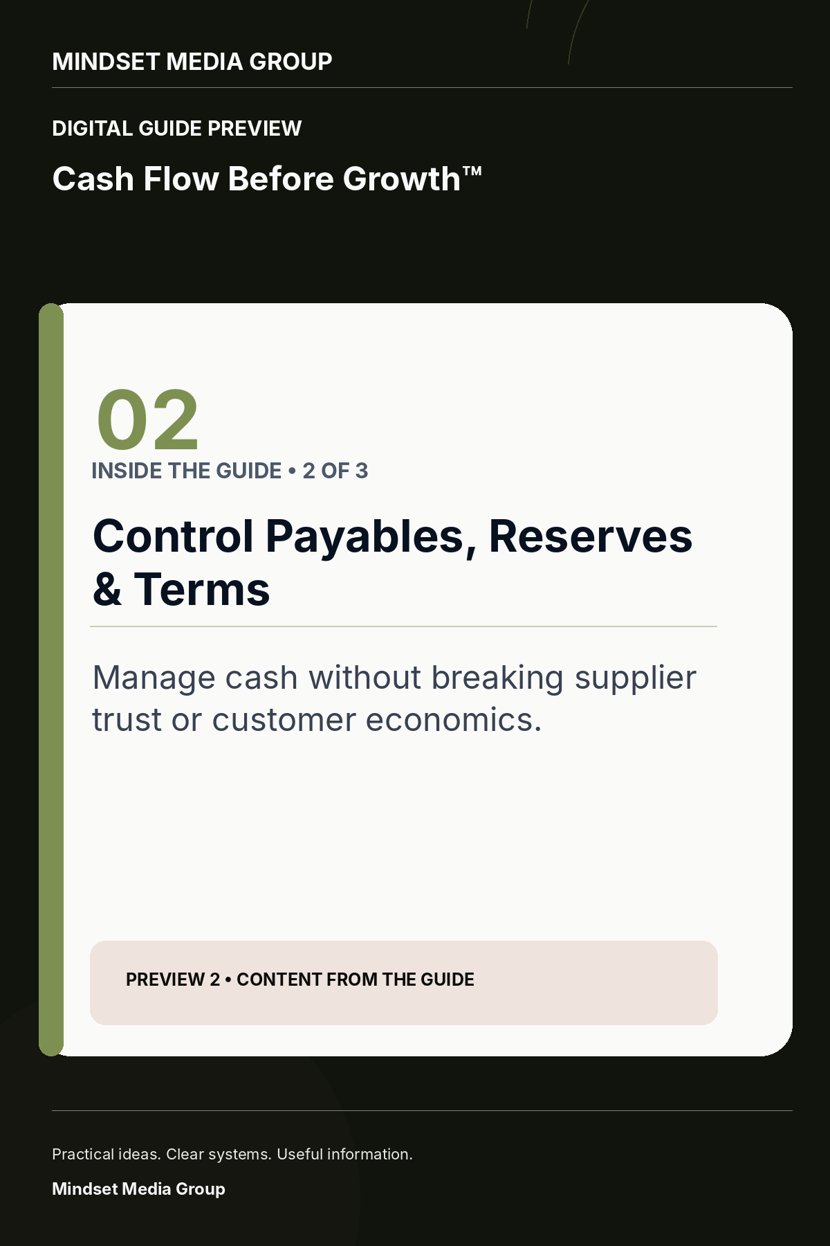 Cash Flow Before Growth™ — Preview 02 of 3 — content from the guide