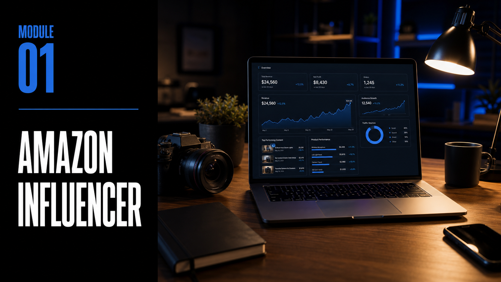 The Creator Come-Up™ Module 01 — Amazon Influencer wide landing image by Mindset Media Group™