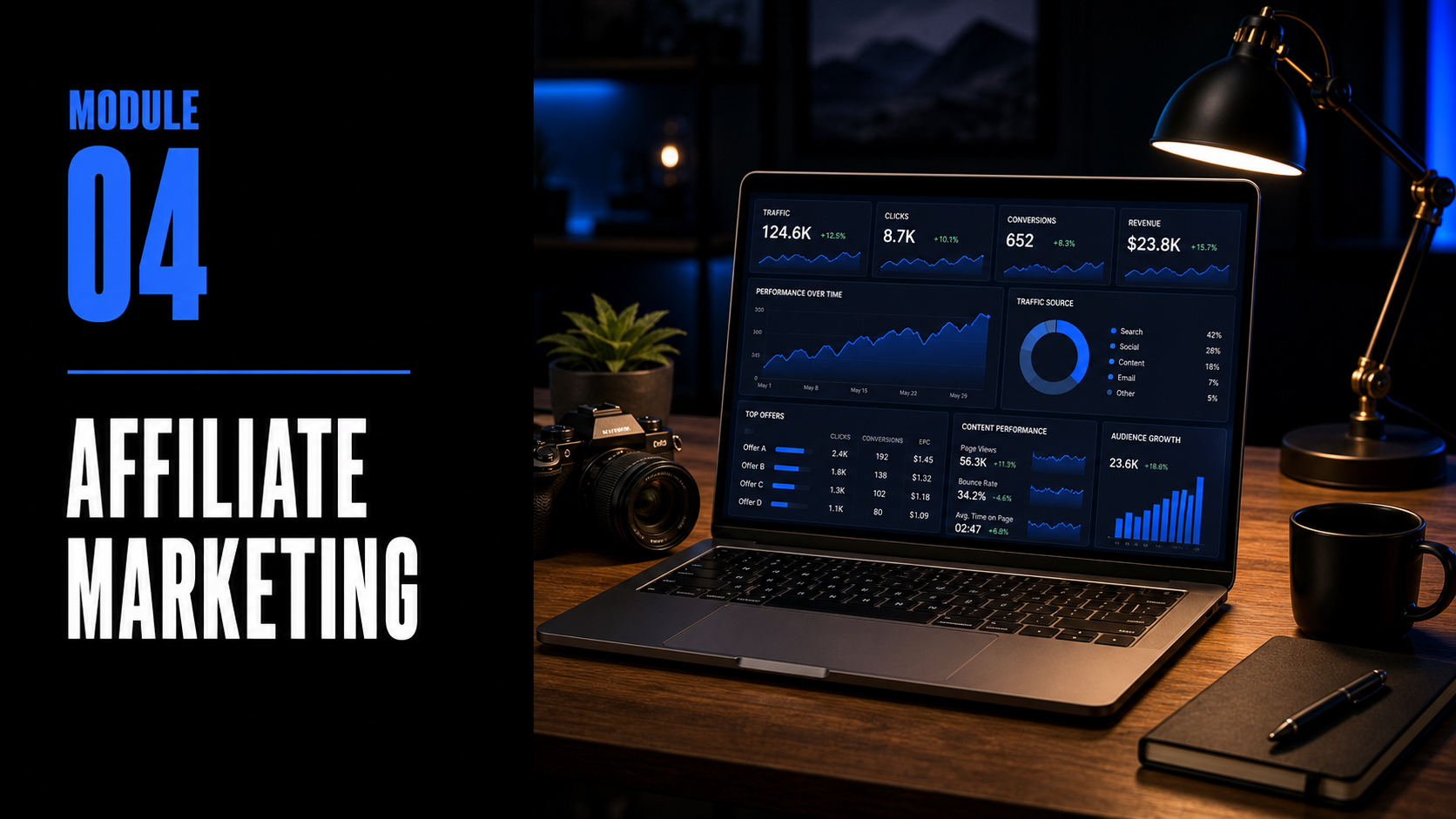 The Creator Come-Up™ Module 04 — Affiliate Marketing wide landing image by Mindset Media Group™