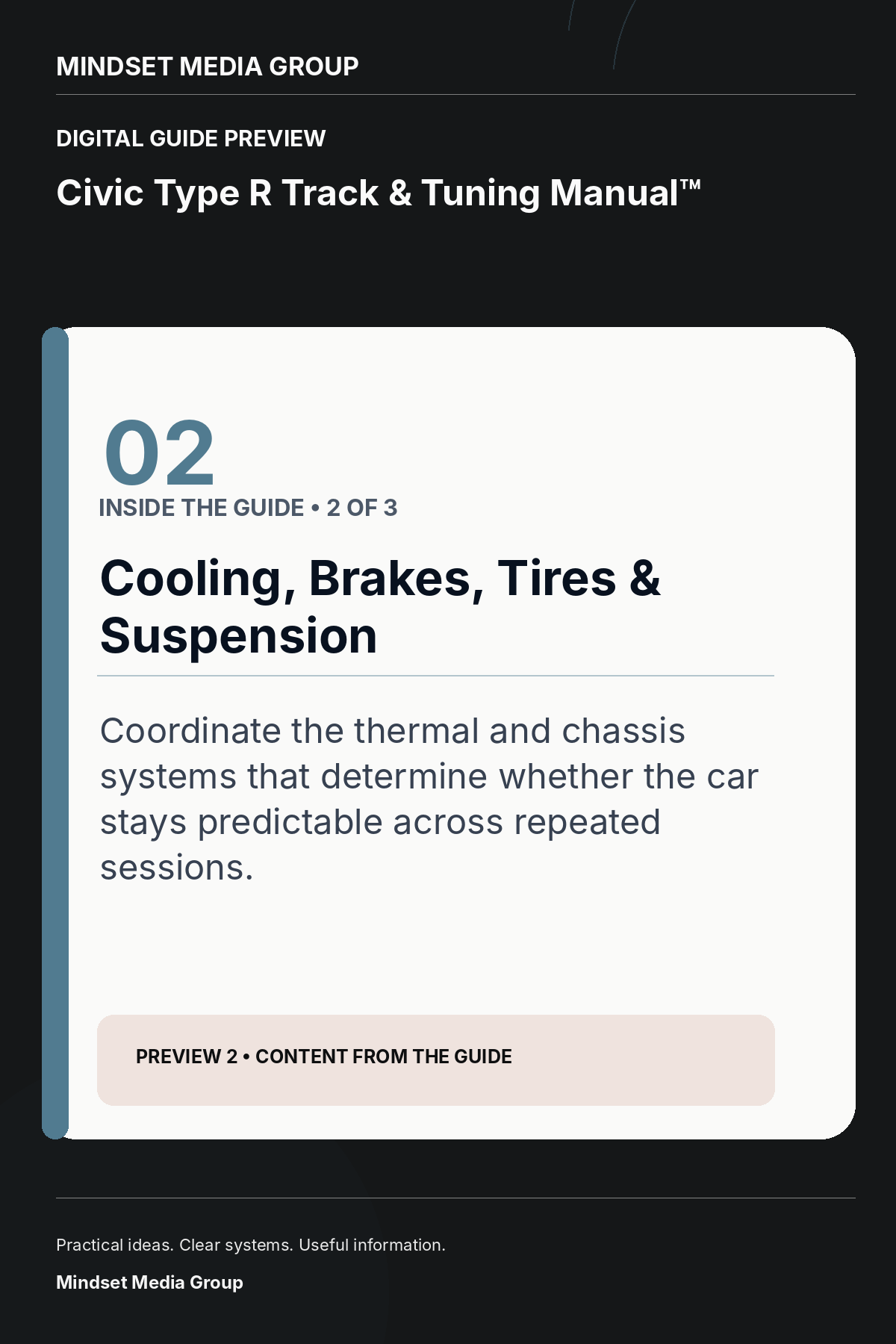 Civic Type R Track & Tuning Manual™ — Preview 02 of 3 — content from the guide