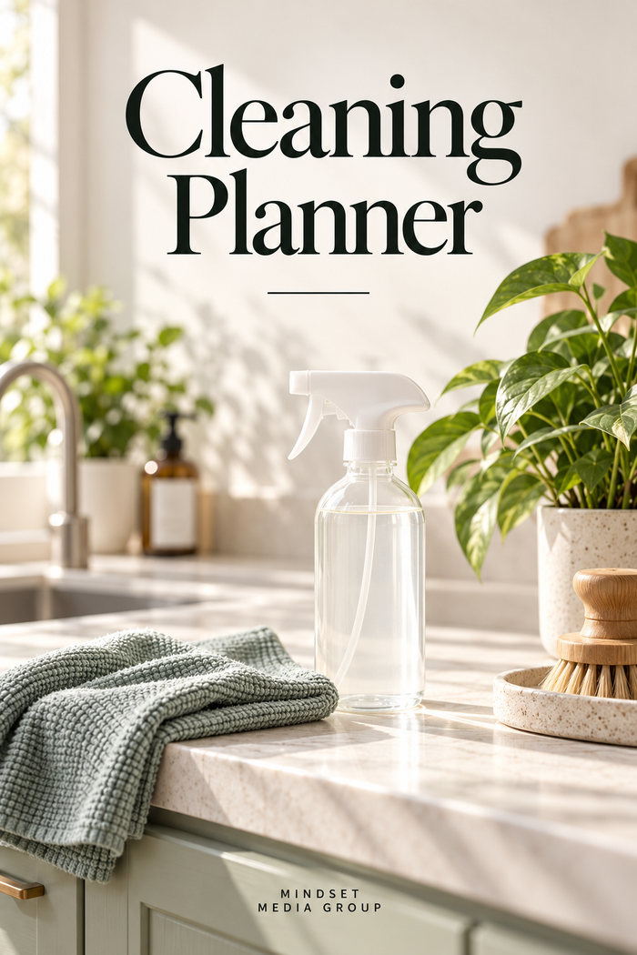 Cleaning Planner cover — Mindset Media Group