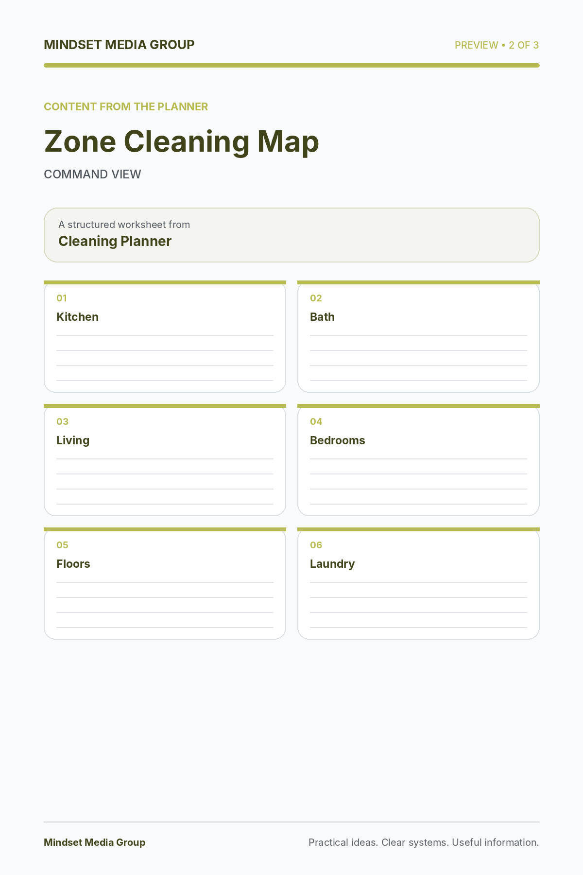 Cleaning Planner — Preview 02 of 3 — content from the guide