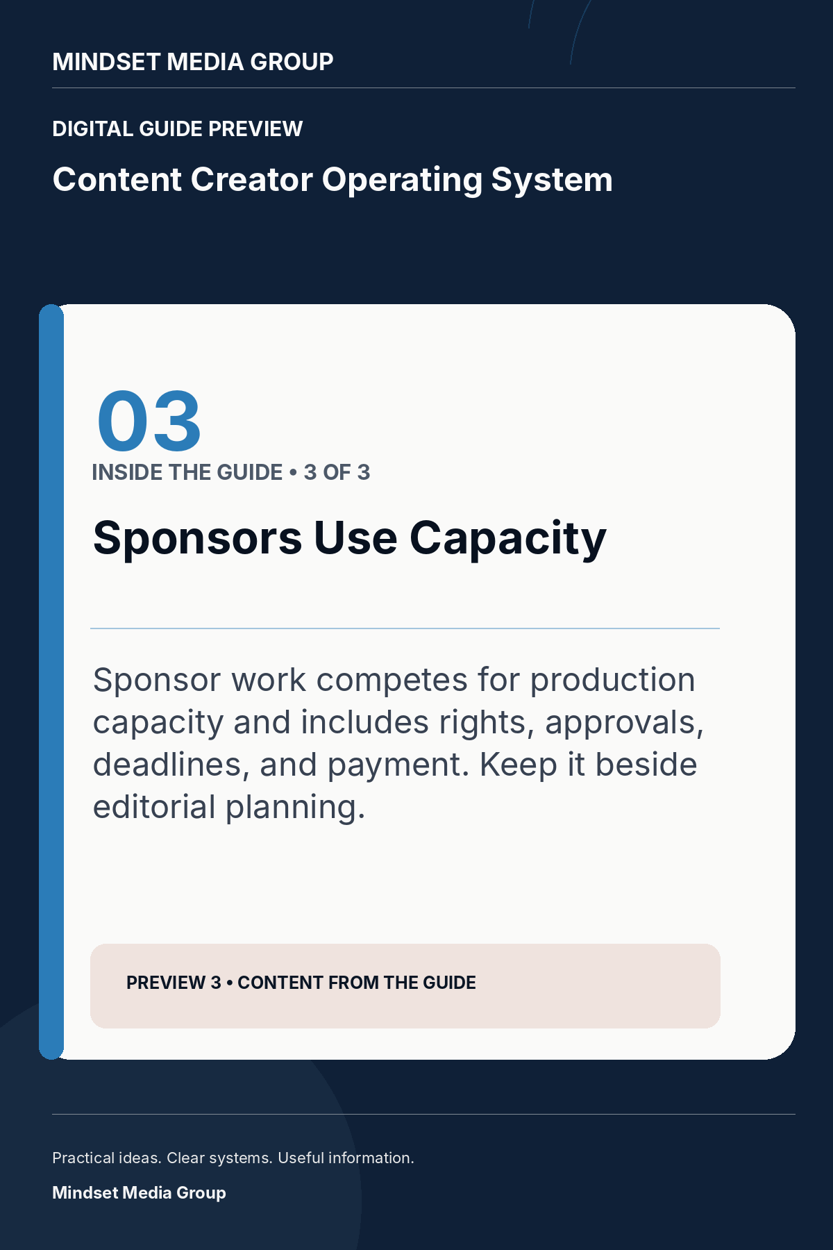 Content Creator Operating System — Preview 03 of 3 — content from the guide