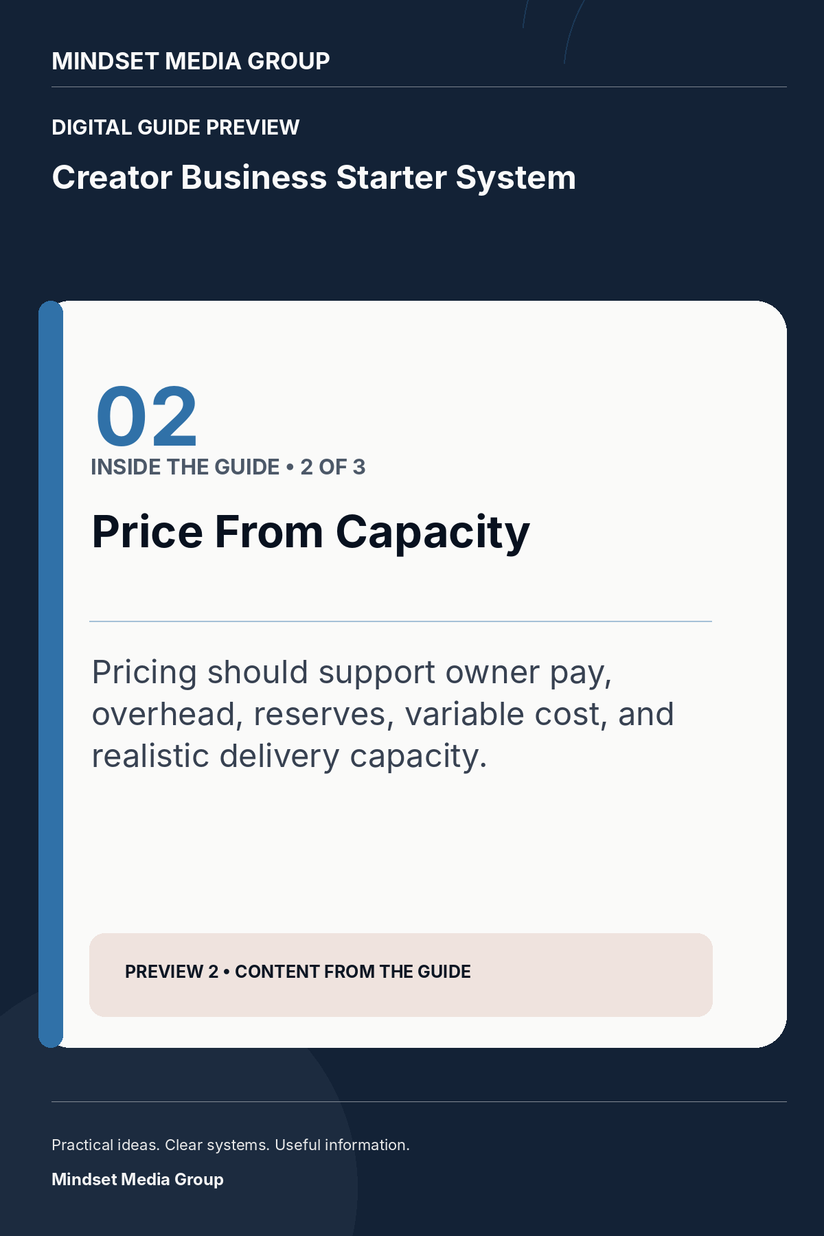 Creator Business Starter System — Preview 02 of 3 — content from the guide