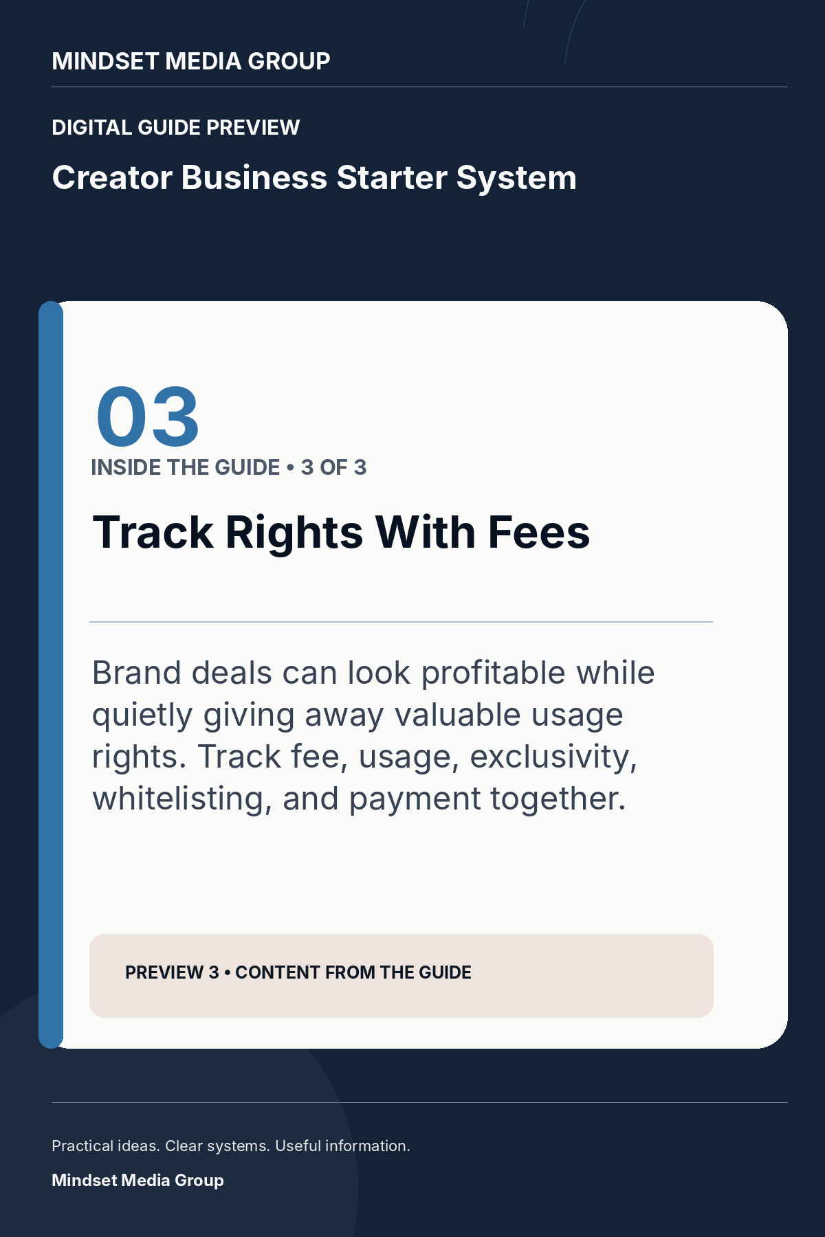 Creator Business Starter System — Preview 03 of 3 — content from the guide