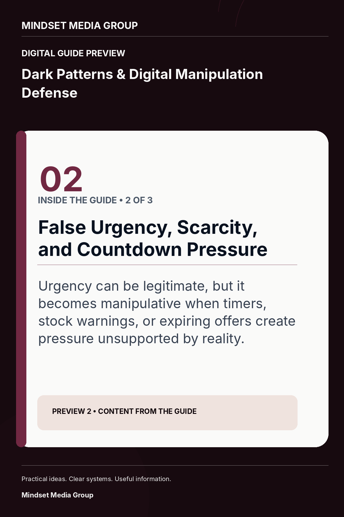 Dark Patterns & Digital Manipulation Defense — Preview 02 of 3 — content from the guide