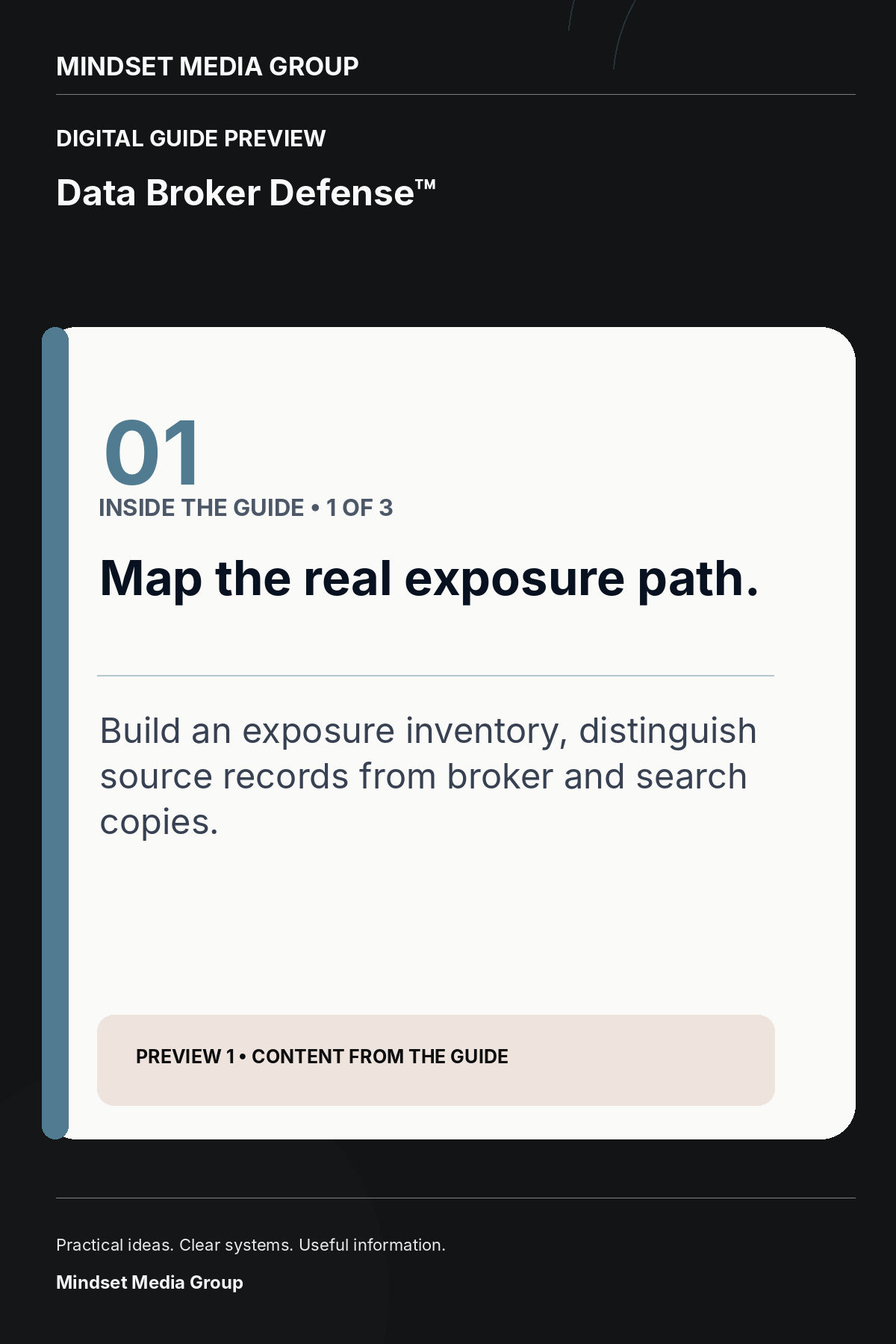 Data Broker Defense™ — Preview 01 of 3 — content from the guide
