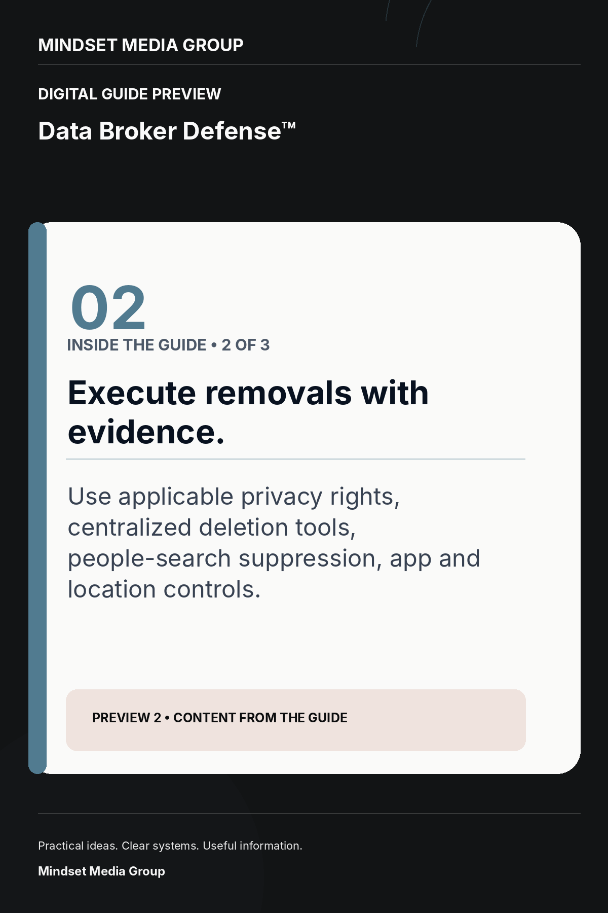Data Broker Defense™ — Preview 02 of 3 — content from the guide