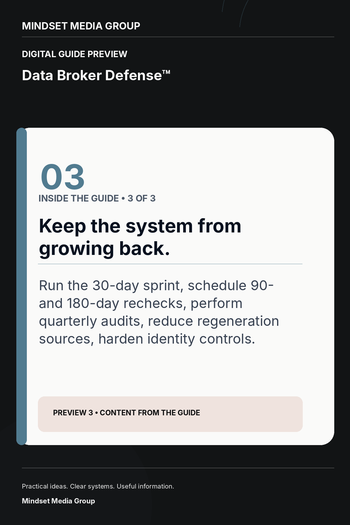 Data Broker Defense™ — Preview 03 of 3 — content from the guide