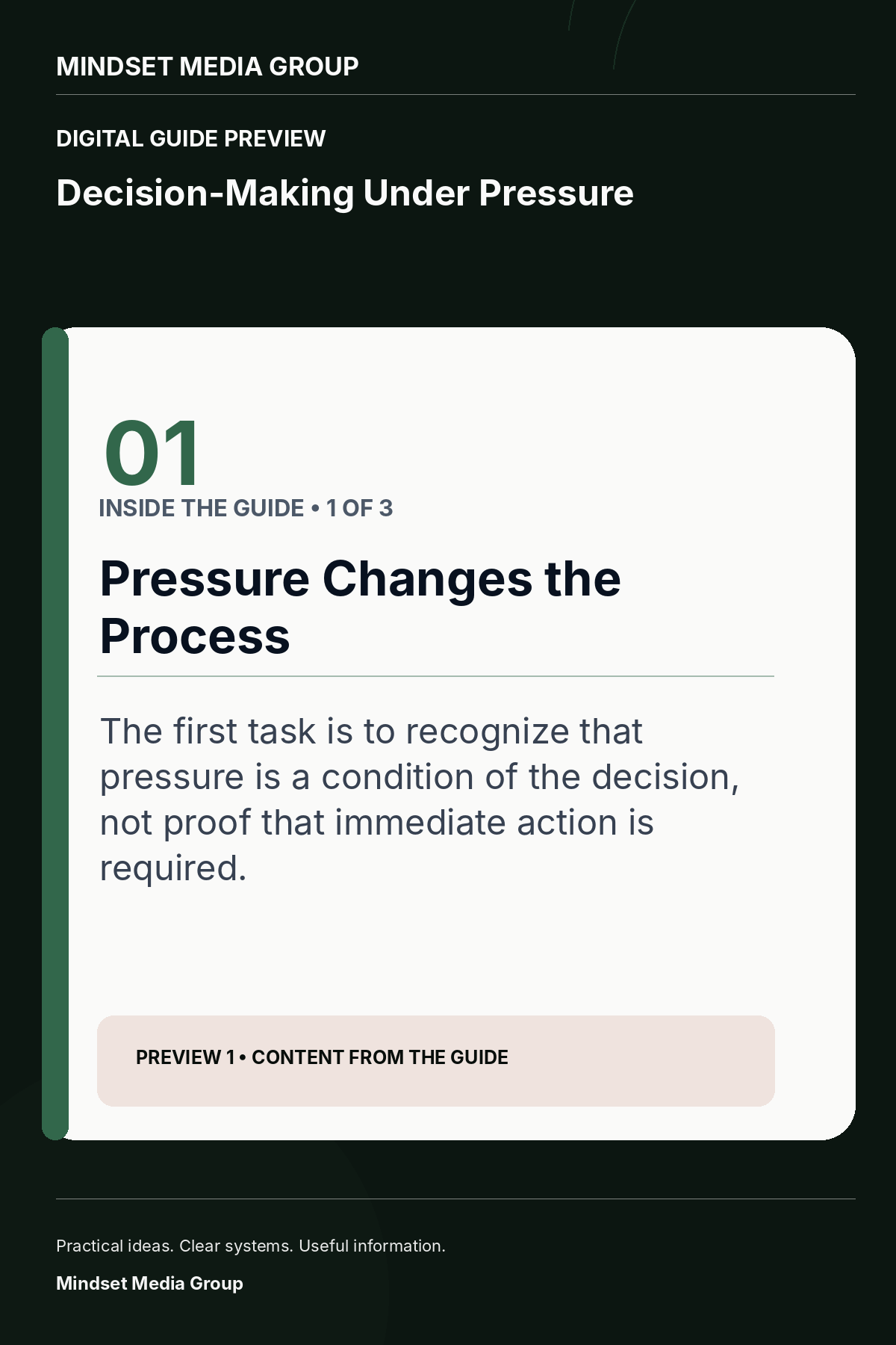 Decision-Making Under Pressure — Preview 01 of 3 — content from the guide