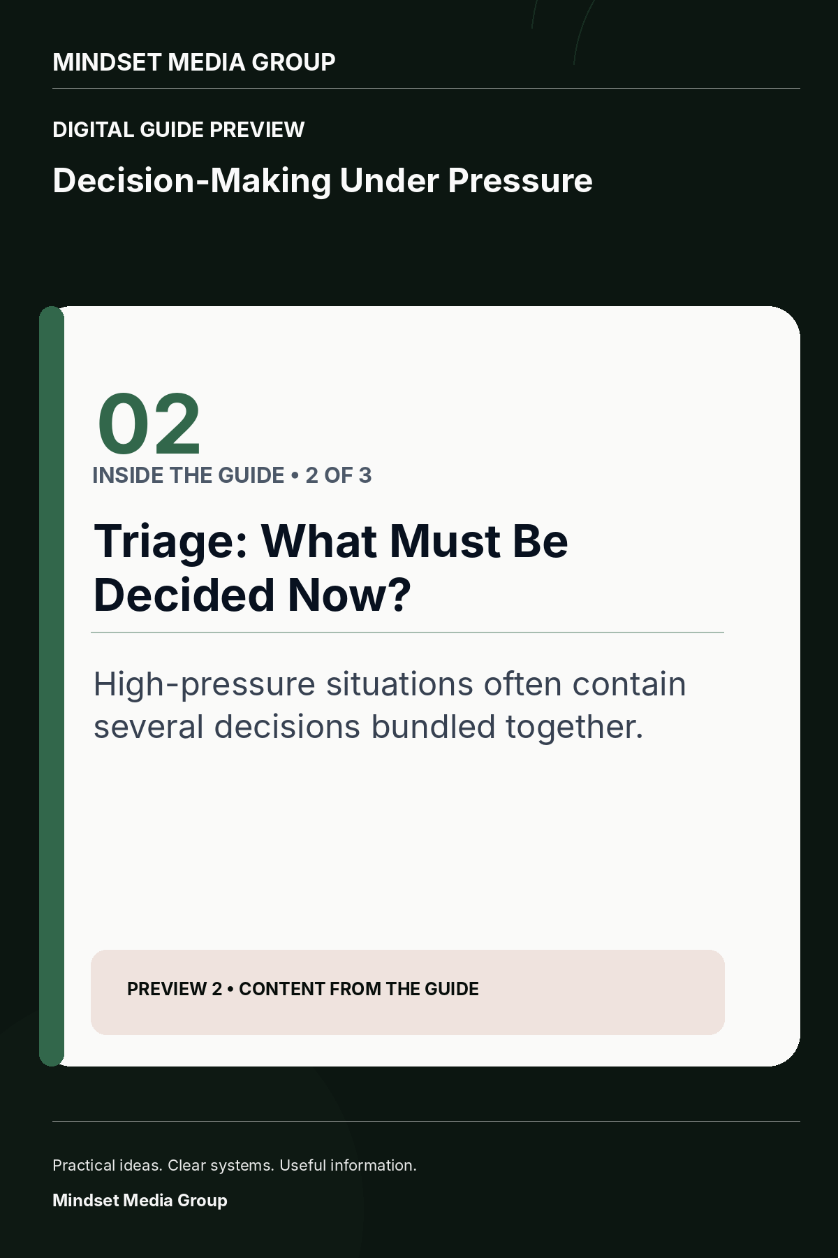 Decision-Making Under Pressure — Preview 02 of 3 — content from the guide