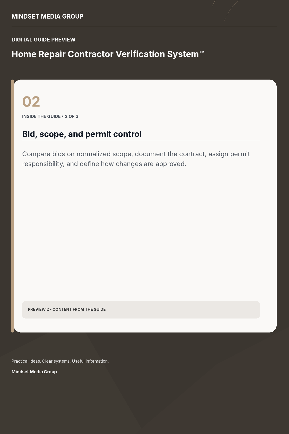 Home Repair Contractor Verification System™ — Preview 02 of 3 — content from the guide
