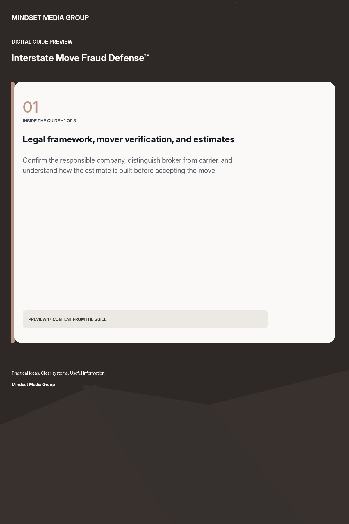 Interstate Move Fraud Defense™ — Preview 01 of 3 — content from the guide