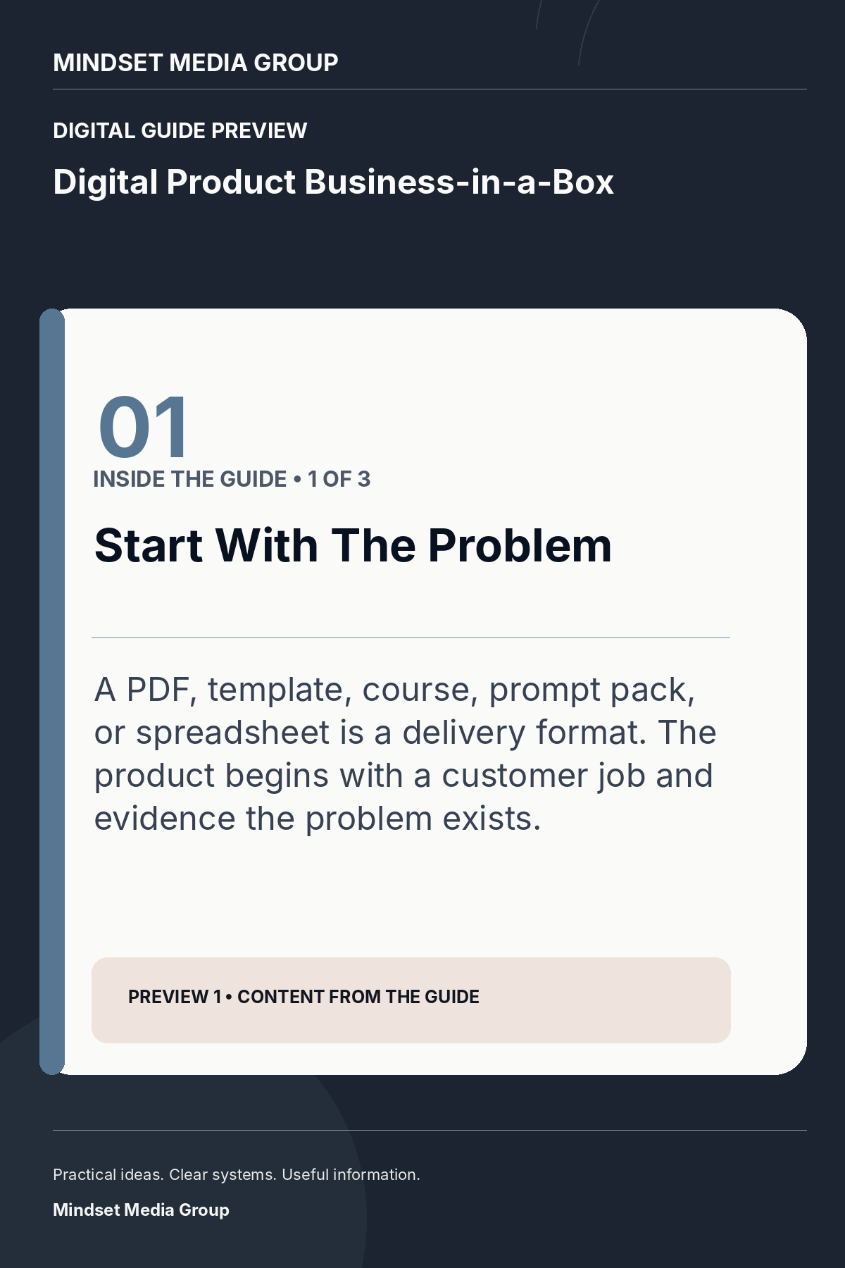 Digital Product Business-in-a-Box — Preview 01 of 3 — content from the guide
