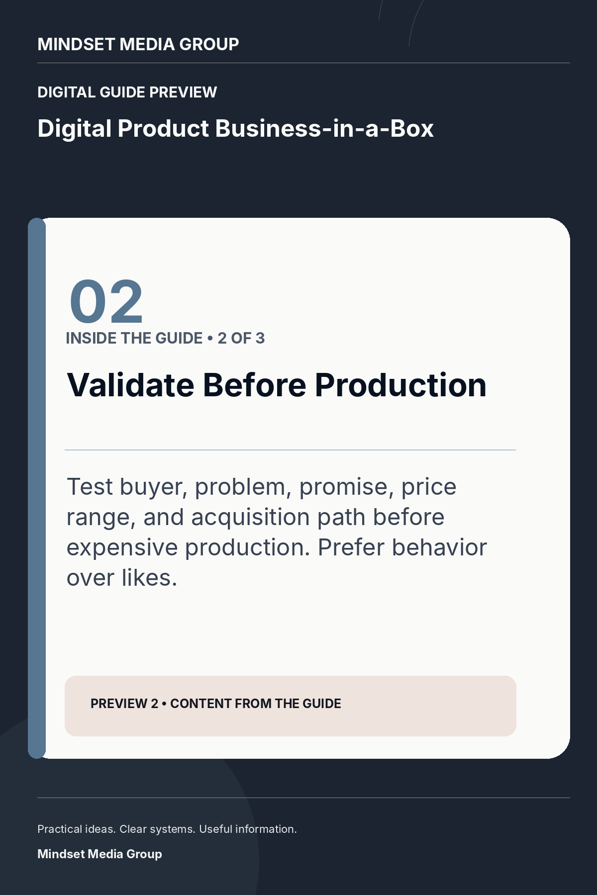 Digital Product Business-in-a-Box — Preview 02 of 3 — content from the guide